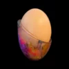 Coquetier à oeuf avec oeuf rose pink lady