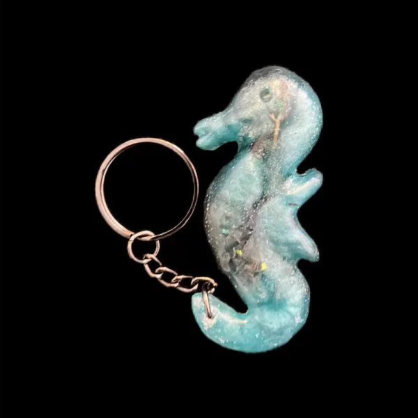 hippocampe bleu turquoise
