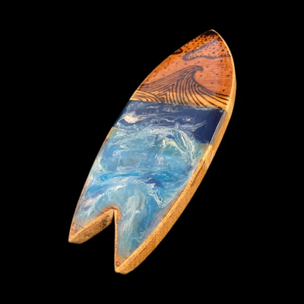 sous-verre surf vague fond noir