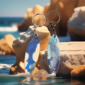 Porte clés surf en résine