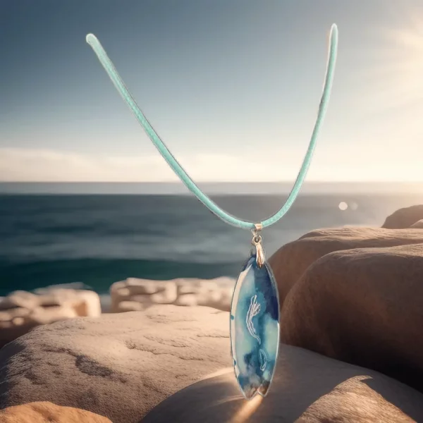 collier pendentif surf ocean