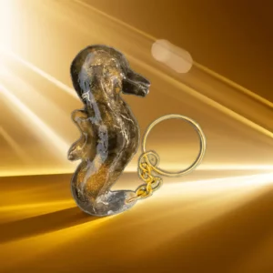 Hippocampe d'or porte clés
